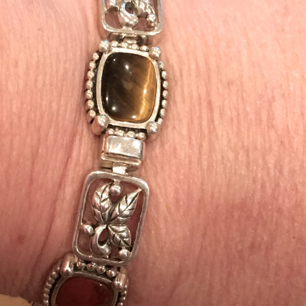 Vintage 925 Sterling Silver Bracelet - Picture 9 of 15